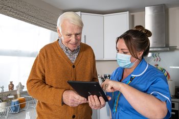 Combining care with technology