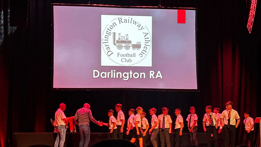 Trophy time for our sponsored under 12s Team