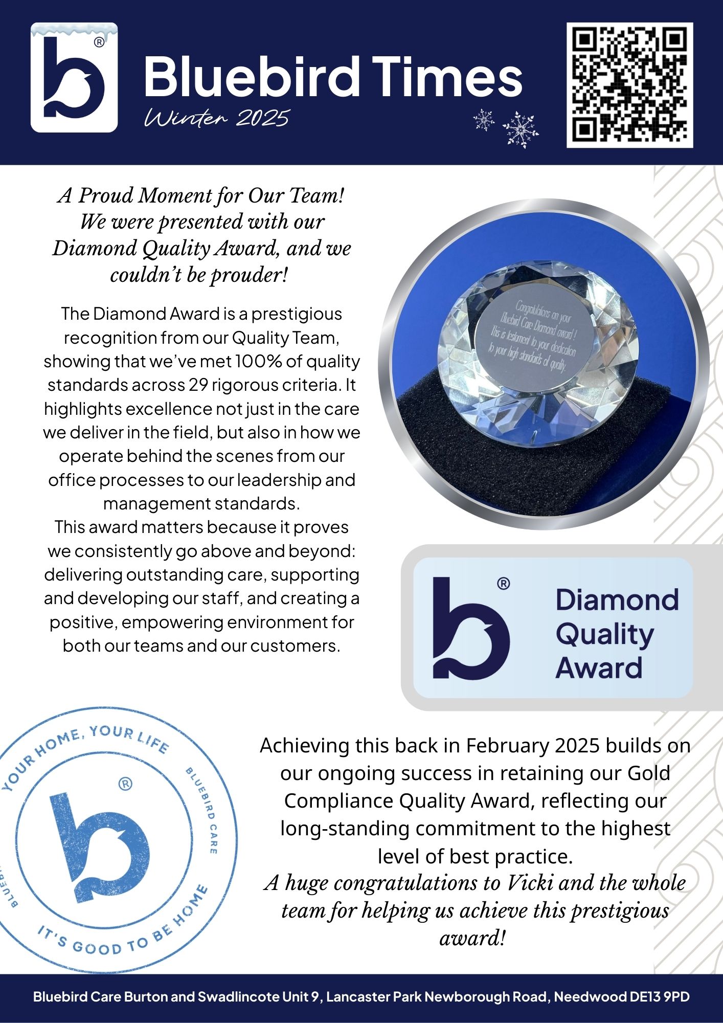'Bluebird Times' presents our Winter 2025 Newsletter!