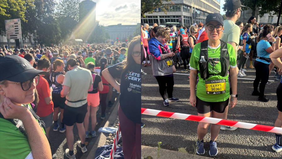 Cerys at the Cardiff Half Marathon