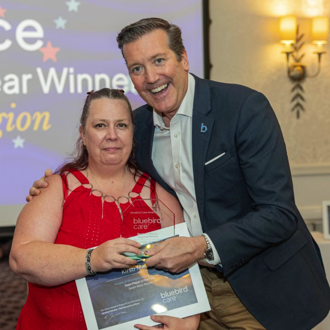 Kirsti Mace - Bluebird Care Awards 2025 Kirsti Mace - Bluebird Care Awards 2025