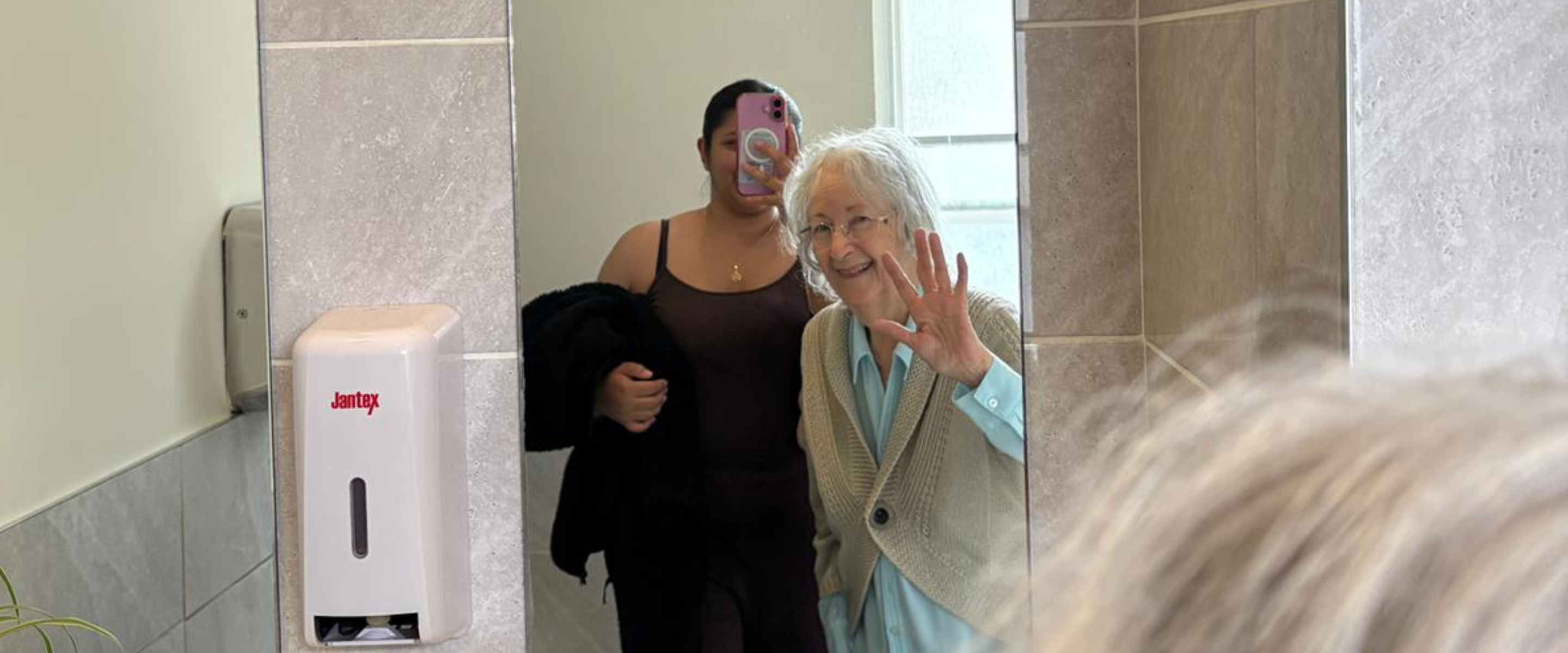 Making Memories: Frances’ First Mirror Selfie