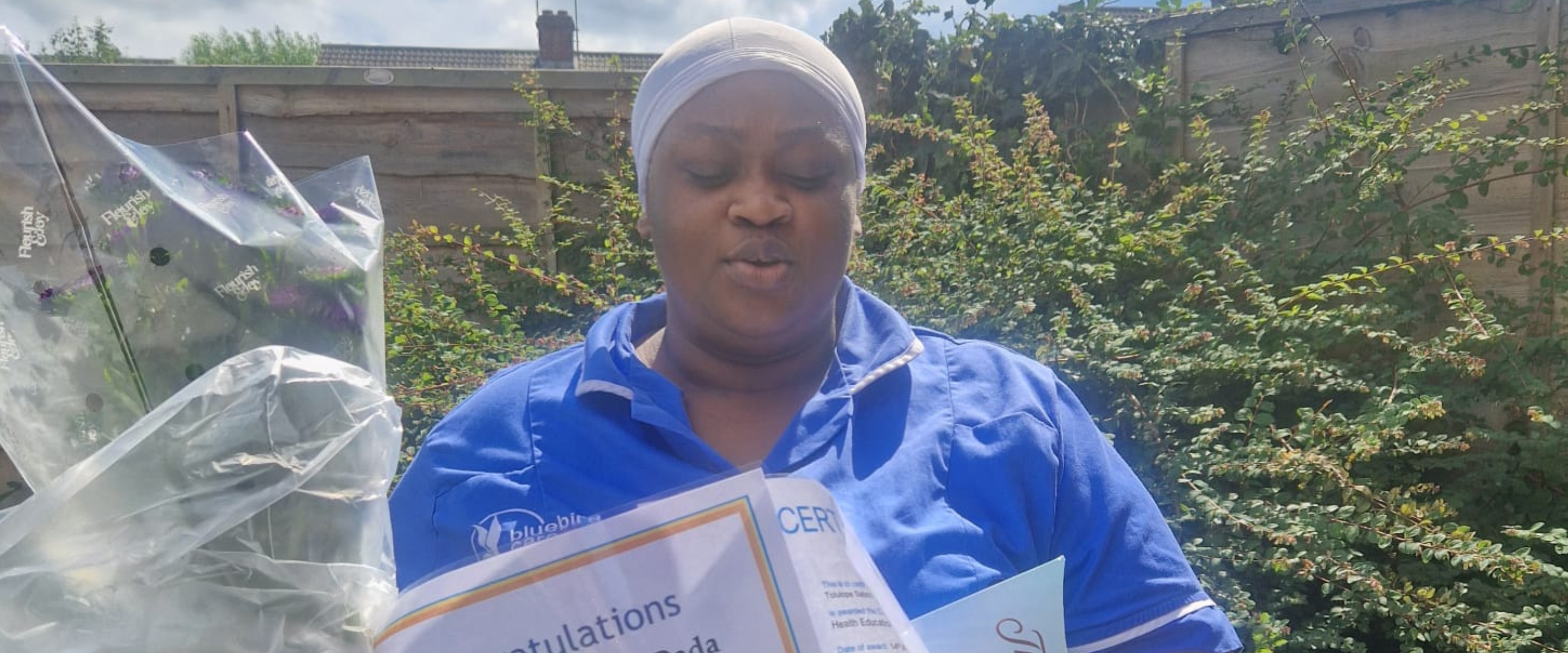 Celebrating Sabrina’s Probation Success with Our Live-in Care Team