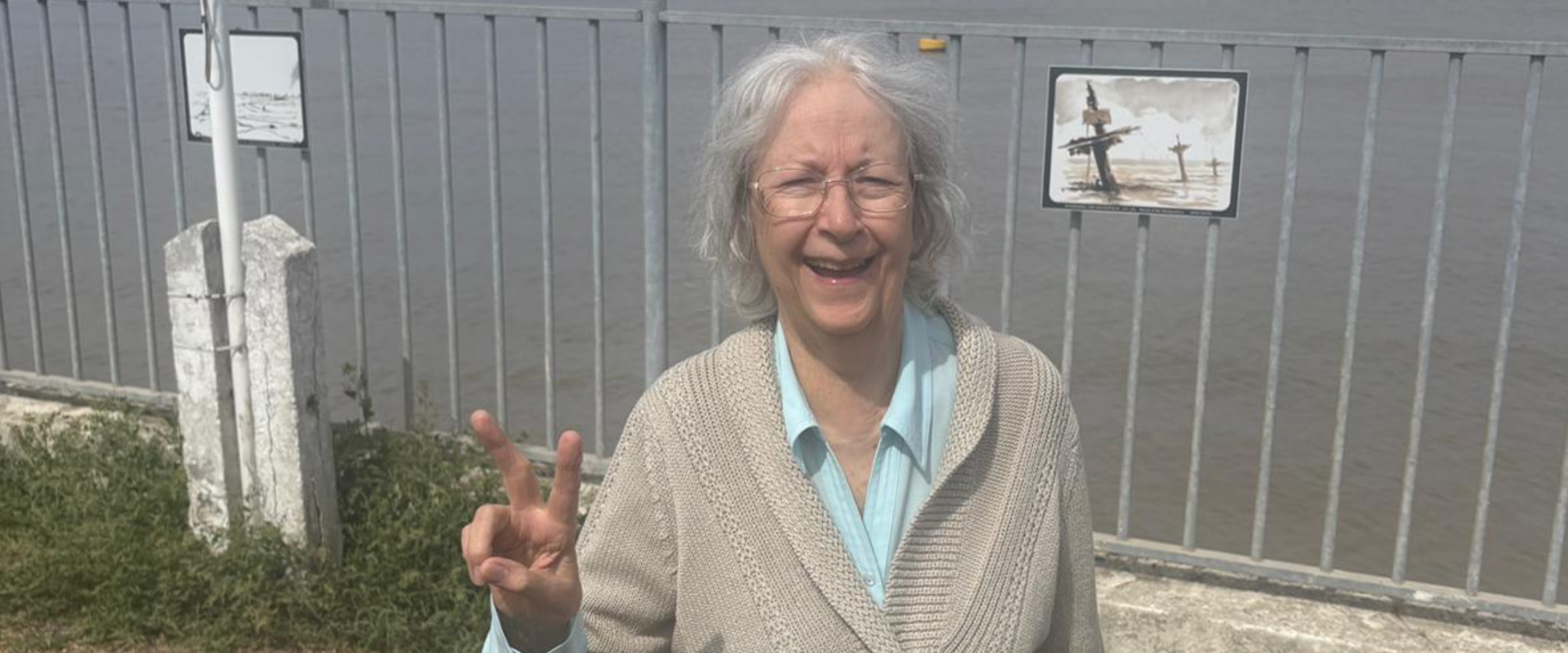 Frances Is All Smiles While Learning New Hand Signals