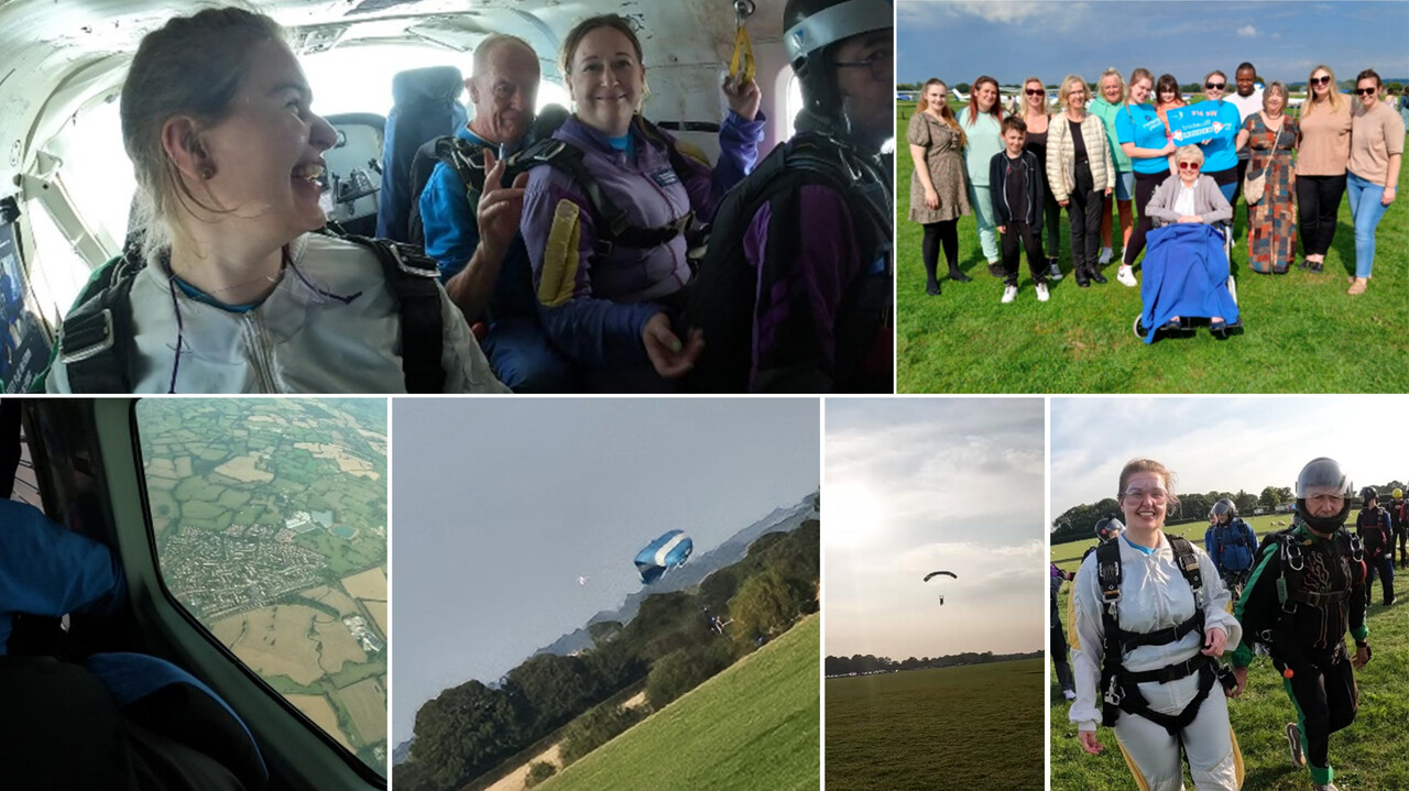 Bluebird Care Team Skydives: Raising Over £1,400 for Alzheimer’s Society