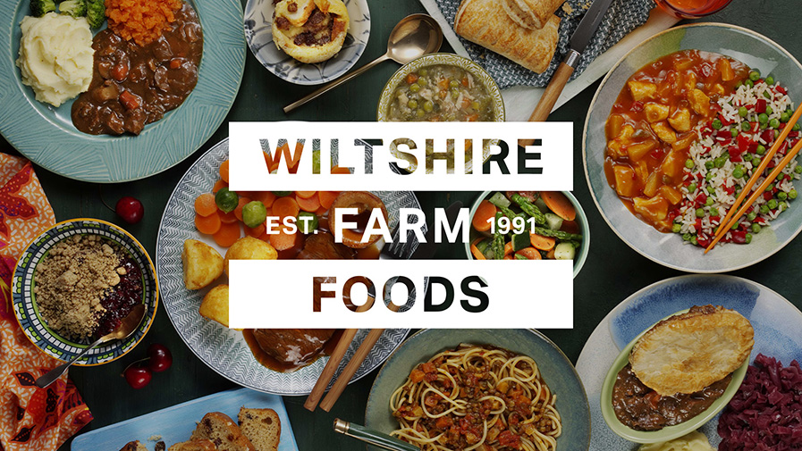 Wiltshire Farm Foods meal selection, showcasing a variety of nutritious dishes tailored for diverse dietary needs, including texture-modified options for dysphagia.