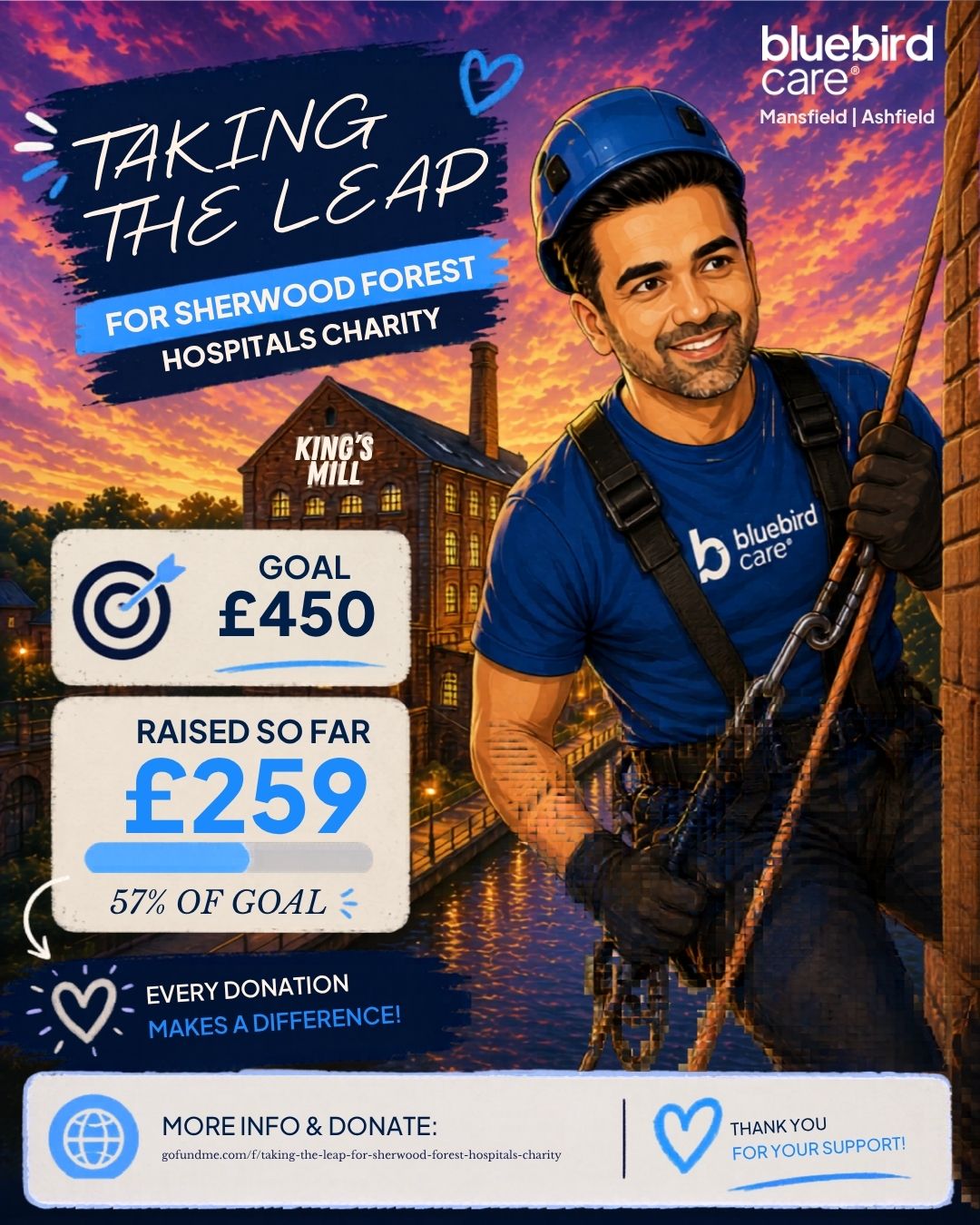 King's Mill Abseil Challenge 