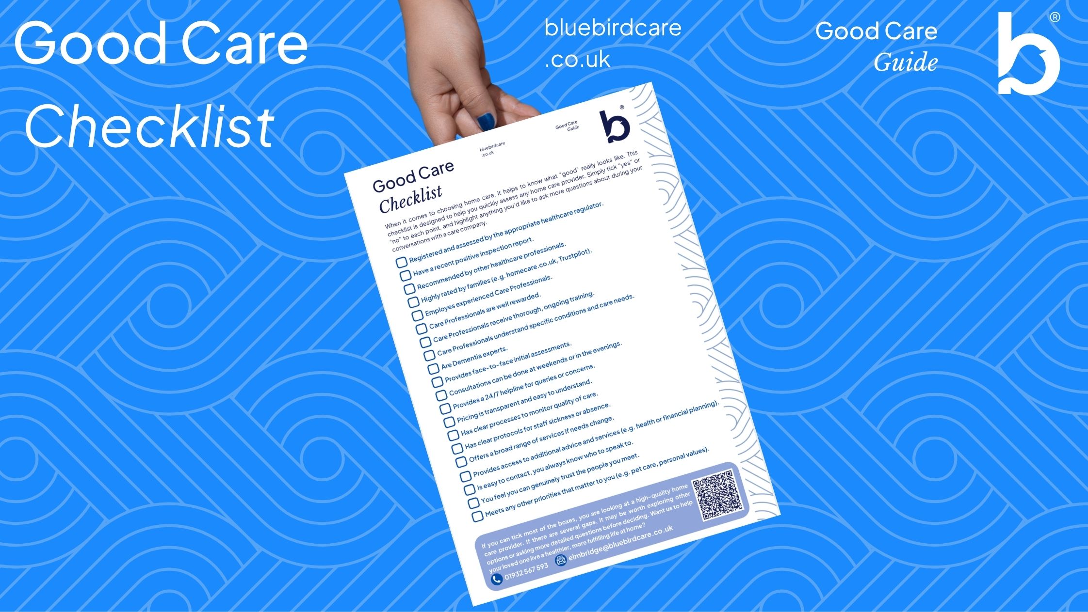 Good Care Checklist Good Care Checklist