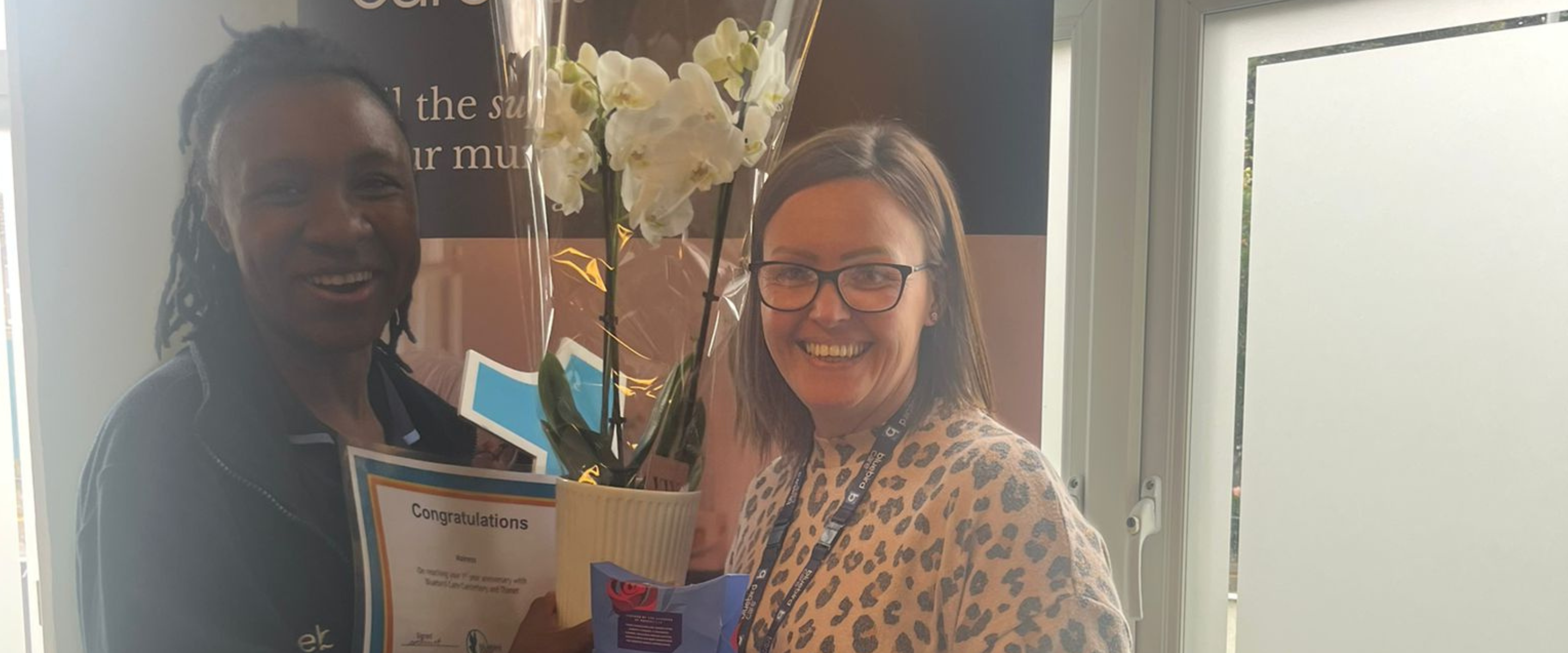 Celebrating One Year of Exceptional Care: Mainess Marks Her First Anniversary with Bluebird Care