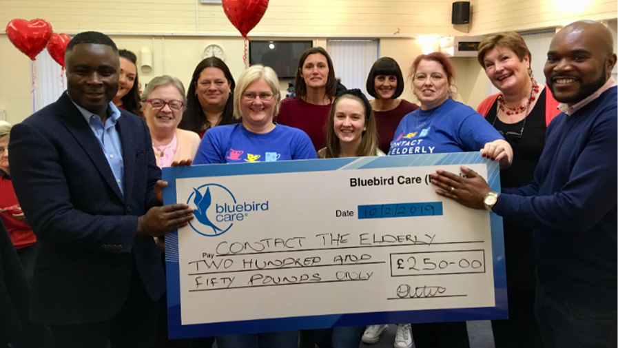 ‘Contact the Elderly Thurrock’ awarded £250, thanks to Bluebird Care