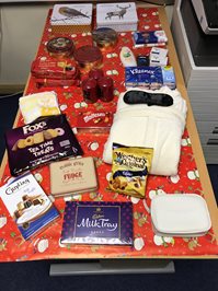 Donations for the AgeUK Christmas Lunch