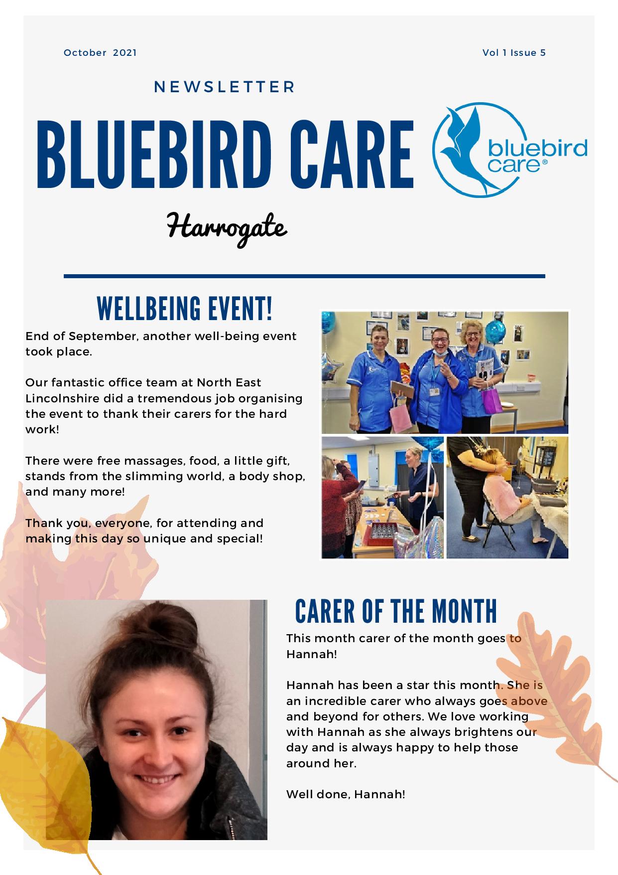 Wellbeing event | Newsletter | home care  in Harrogate | Live-in Care in Harrogate
