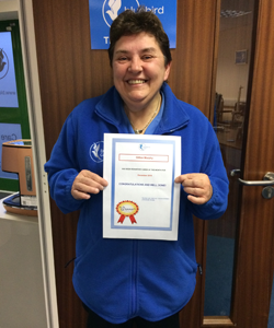 Gill is January's care assistant of the month