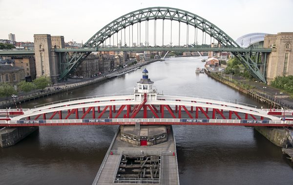 Newcastle, Tyne Bridge and Swing Bridge