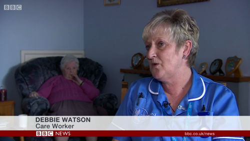 Debbie Watson, Bluebird Care care worker