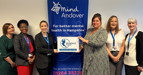 Bluebird Care announce Andover Mind as their charity of the year