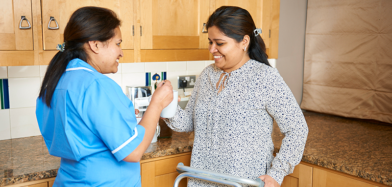 Physical disabilities care planned around your individual needs from Bluebird Care