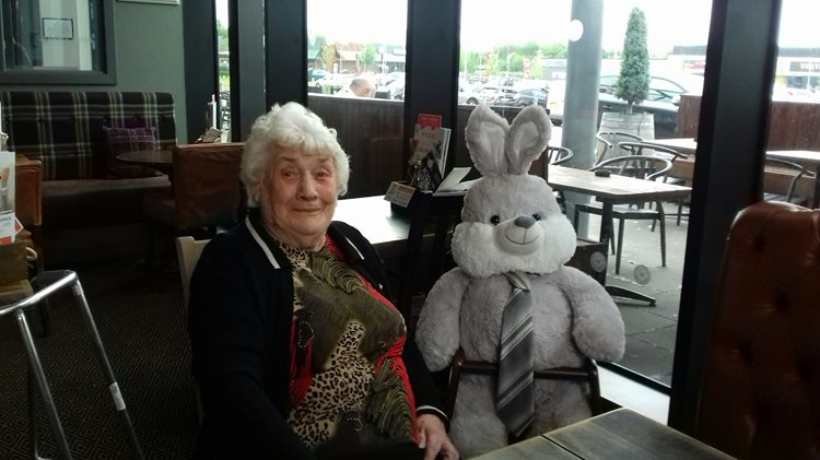 Harvey the Bunny out in Ely