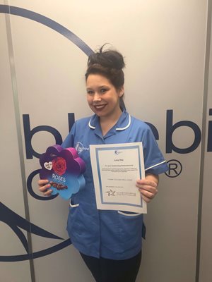 Lucy Day from our Ely team with her outstanding achievement award