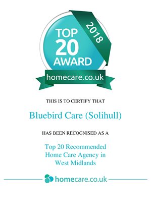 Homecare.co.uk top 20 award