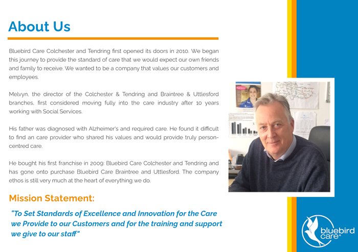 By your side: our story | Home Care Services | Bluebird Care Colchester ...